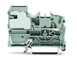 WAGO 3-conductor ground terminal block; 1.5 mm²; center marking; for DIN-rail 35 x 15 and 35 x 7.5; CAGE CLAMP; 1,50 mm²; green-yellow 279-687