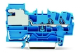 WAGO 3-conductor ground terminal block; 1.5 mm²; center marking; for DIN-rail 35 x 15 and 35 x 7.5; CAGE CLAMP; 1,50 mm²; green-yellow 279-687