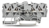 WAGO 3-conductor ground terminal block; 1.5 mm²; center marking; for DIN-rail 35 x 15 and 35 x 7.5; CAGE CLAMP; 1,50 mm²; green-yellow 279-687