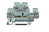 WAGO 3-conductor ground terminal block; 1.5 mm²; center marking; for DIN-rail 35 x 15 and 35 x 7.5; CAGE CLAMP; 1,50 mm²; green-yellow 279-687