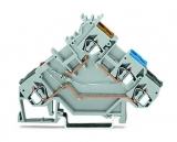 WAGO 3-conductor ground terminal block; 1.5 mm²; center marking; for DIN-rail 35 x 15 and 35 x 7.5; CAGE CLAMP; 1,50 mm²; green-yellow 279-687