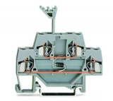 WAGO 3-conductor ground terminal block; 1.5 mm²; center marking; for DIN-rail 35 x 15 and 35 x 7.5; CAGE CLAMP; 1,50 mm²; green-yellow 279-687