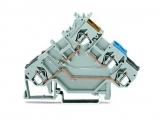 WAGO 3-conductor ground terminal block; 1.5 mm²; center marking; for DIN-rail 35 x 15 and 35 x 7.5; CAGE CLAMP; 1,50 mm²; green-yellow 279-687