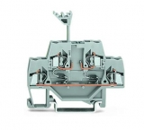 WAGO 3-conductor ground terminal block; 1.5 mm²; center marking; for DIN-rail 35 x 15 and 35 x 7.5; CAGE CLAMP; 1,50 mm²; green-yellow 279-687