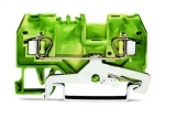 WAGO 3-conductor ground terminal block; 1.5 mm²; center marking; for DIN-rail 35 x 15 and 35 x 7.5; CAGE CLAMP; 1,50 mm²; green-yellow 279-687