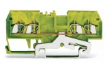 WAGO 3-conductor ground terminal block; 1.5 mm²; center marking; for DIN-rail 35 x 15 and 35 x 7.5; CAGE CLAMP; 1,50 mm²; green-yellow 279-687