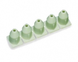 WAGO 3-conductor ground terminal block; 1.5 mm²; center marking; for DIN-rail 35 x 15 and 35 x 7.5; CAGE CLAMP; 1,50 mm²; green-yellow 279-687